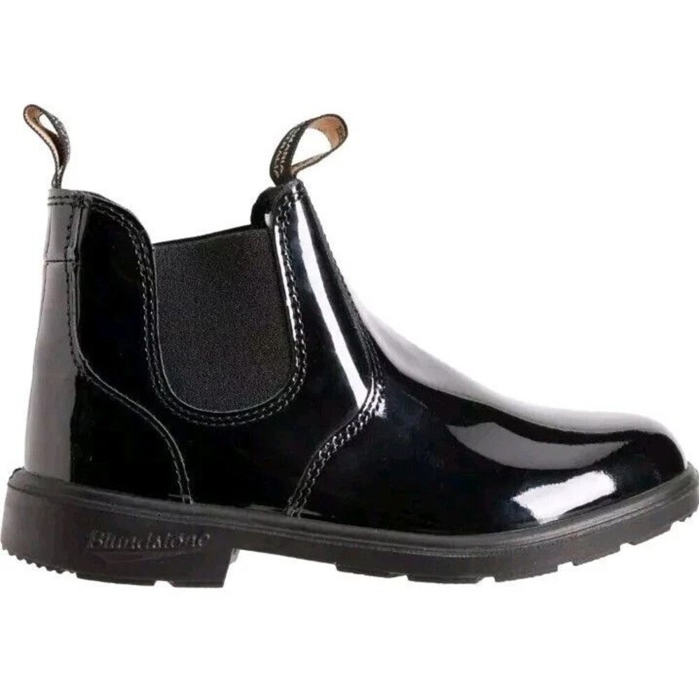 Blundstone Kids 2255 Chelsea Boots Black Patent Leather AU 1 2 3 NIB